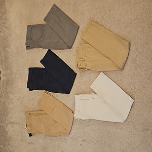 Men's Dress Pants, 5 Pairs